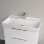 Villeroy & Boch Taro Waschtisch 80 cm mit CeramicPlus Beschichtung, 1 Hahnloch, ohne Überlauf