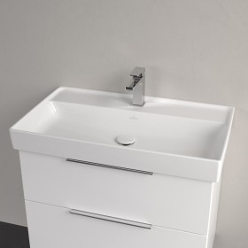 Villeroy & Boch Taro Waschtisch 80 cm mit CeramicPlus Beschichtung, 1 Hahnloch, ohne Überlauf