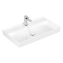 Villeroy & Boch Taro Waschtisch 80 cm mit CeramicPlus Beschichtung, 1 Hahnloch, ohne Überlauf - Detailansicht