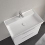 Villeroy & Boch Taro Waschtisch 80 cm mit CeramicPlus Beschichtung, 1 Hahnloch, ohne Überlauf - technische Ansicht