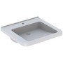 Lavabo Geberit Renova Comfort Square 60 cm, accessible PMR, sans trop-plein