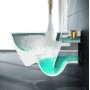 Villeroy & Boch Subway 2.0 WC sospeso con scarico a pavimento DirectFlush e ViFresh - vista tecnica
