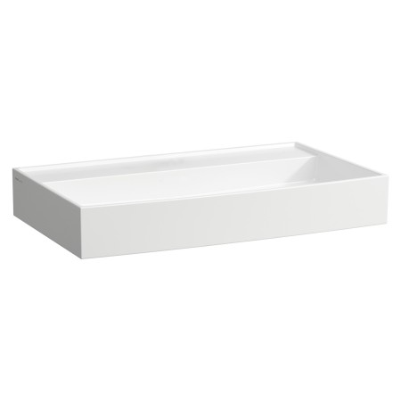 Vasque à poser LAUFEN Kartell 80 x 46 cm, sans trou de robinet, sans trop-plein