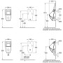Villeroy & Boch Venticello Absaug-Urinal, ohne Deckel, DirectFlush, Zulauf verdeckt - Produktansicht