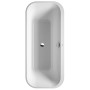Vasca Da Bagno Duravit Happy D.2 Plus Rettangolare 180 x 80 cm, con 2 schienali inclinati, Autoportante