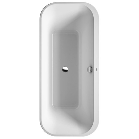 Vasca Da Bagno Duravit Happy D.2 Plus Rettangolare 180 x 80 cm, con 2 schienali inclinati, Autoportante