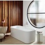 Vasca Da Bagno Duravit Happy D.2 Plus Rettangolare 180 x 80 cm, con 2 schienali inclinati, Autoportante - vista tecnica