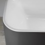 Vasca Da Bagno Duravit Happy D.2 Plus Rettangolare 180 x 80 cm, con 2 schienali inclinati, Autoportante
