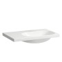 Lavabo LAUFEN LUA 75 x 46 cm, vasque asymétrique à droite, sans trou de robinet, sans trop-plein