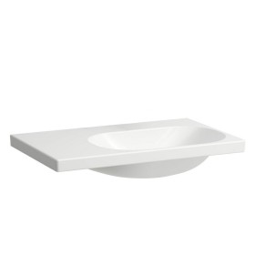 Lavabo LAUFEN LUA 75 x 46 cm, vasque asymétrique à droite, sans trou de robinet, sans trop-plein