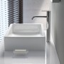 Duravit Vero Air Vasque à poser polie sans trou de robinet 60 x 38 cm, sans trop-plein - vue technique