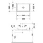 Duravit Vero Air Vasque à poser polie sans trou de robinet 60 x 38 cm, sans trop-plein - photo produit