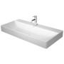 Lavabo Duravit DuraSquare brossé avec 1 trou de robinet, 100 x 47 cm