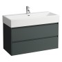 Meuble-lavabo LAUFEN Living City 100 cm avec trop-plein et 1 trou de robinet - photo produit