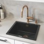 Rubinetto monocomando GROHE Minta con doccetta estraibile - vista tecnica
