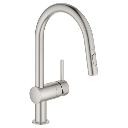 Rubinetto monocomando per lavello GROHE Minta con doccetta estraibile