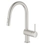 Rubinetto monocomando per lavello GROHE Minta con doccetta estraibile - vista dettagliata