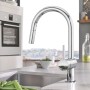 Rubinetto monocomando GROHE Minta con doccetta estraibile - vista tecnica
