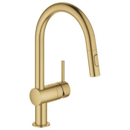 Rubinetto monocomando per lavello GROHE Minta con doccetta estraibile