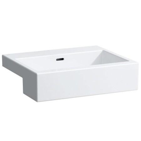 Vasque encastrée LAUFEN Living City 45 cm dessous poncé, avec trop-plein, sans trou de robinet