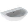 Lavabo Geberit Renova 65 x 50 cm sans trou de robinet avec trop-plein