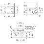 Duravit ME by Starck WC sospeso per SensoWash - vista tecnica