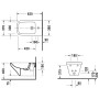 Duravit DuraStyle Bidet mural - vue détaillée