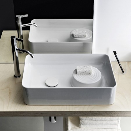 VASQUE LAUFEN Val 55 x 36 cm sans trou de robinet, sans trop-plein