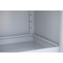 Wolfstahl Chemikalienschrank Gefahrstoffschrank Stahl lichtgrau 92 x 42 x 195 cm - Detailansicht