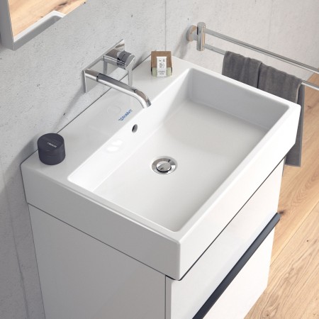 Duravit Vero Air Meuble-lavabo sans trou de robinet 60 x 47 cm, avec trop-plein