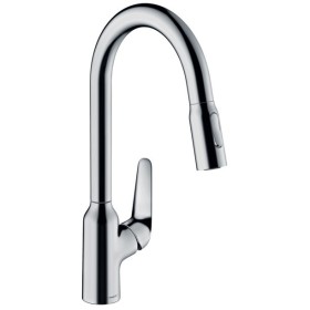 hansgrohe Focus M42 Miscelatore monocomando per cucina 220, doccetta estraibile, 2 getti