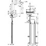 Miscelatore monocomando per cucina hansgrohe Aquno Select M81, bocca estraibile 250, 2 getti, sBox