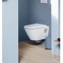 Duravit D-Neo WC sospeso Rimless, con scarico a fondo - vista tecnica