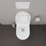 Duravit D-Neo WC sospeso Rimless, con scarico a fondo - vista tecnica