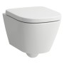 WC sospeso compatto LAUFEN MEDA, con scarico a pavimento - vista dettagliata