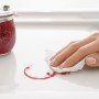 Villeroy & Boch Condor 45 Einbauspüle Ablaufgarnitur mit Handbetätigung, reversibel - technische Ansicht