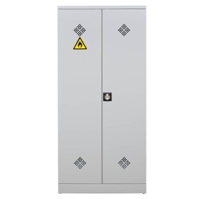 Armadio chimico in acciaio Wolfstahl con ripiani forati 92 x 42 x 195 cm