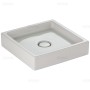 Duravit Starck 1 Vasque à poser 47 cm brossée, sans trou de robinet