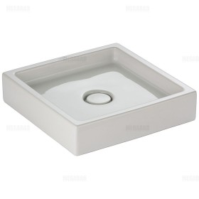 Duravit Starck 1 Vasque à poser 47 cm brossée, sans trou de robinet