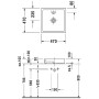Duravit Starck 1 Vasque à poser 47 cm brossée, sans trou de robinet - vue détaillée