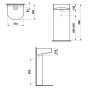 LAUFEN Lavabo sur pied Sonar - photo produit