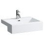 Vasque à encastrer LAUFEN Living City 55 cm avec trop-plein et 1 trou de robinet