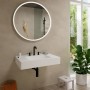 Rubinetto per lavabo a 3 fori hansgrohe Tecturis S 150 con scarico Push-Open - vista dettagliata