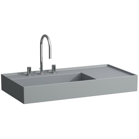 Vasque LAUFEN Kartell 90 x 46 cm, avec tablette à droite, 3 trous de robinet