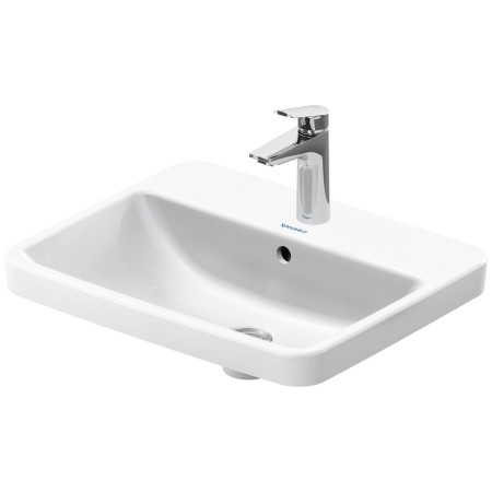 Lavabo encastrable Duravit No. 1, 54,5 cm, avec 1 trou de robinet et trop-plein
