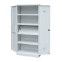 Wolfstahl Chemikalienschrank Gefahrstoffschrank Stahl Fachböden mit Lochblechabdeckung 92 x 42 x 195 cm - Produktansicht