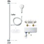 Mitigeur thermostatique de douche GROHE Grohtherm SmartControl avec ensemble de douche, 90 cm - vue détaillée