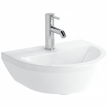 VitrA Integra Handwaschbecken 45 cm, ohne Überlaufloch, 1 Hahnloch mittig