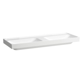 Double vasque LAUFEN MEDA 130 x 46 cm, sans trou de robinet ni trop-plein