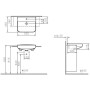 VitrA Sento Halbeinbauwaschtisch 53,5 x 45,5 cm - Detailansicht